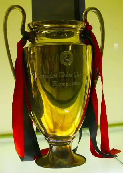 Copa de la Liga de Campeones ganada por AC Milan en el Museo AC Milan — Foto de Stock