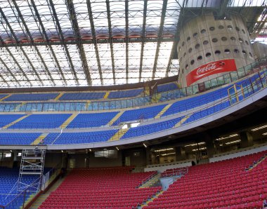 Güney tribune Milano san siro ya da giuseppe meazza Stadyumu