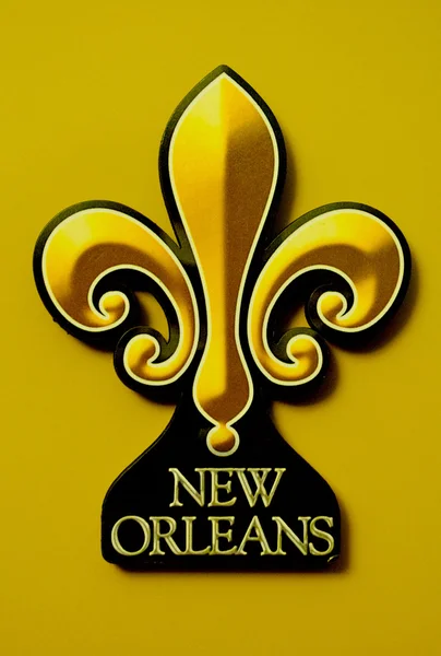 New Orleans symbol on the yellow background — Stock Photo