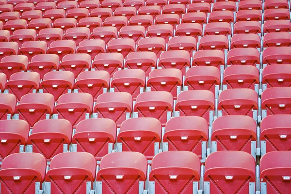 Texture of the seats from the football soccer stadium — Stock Photo, Image