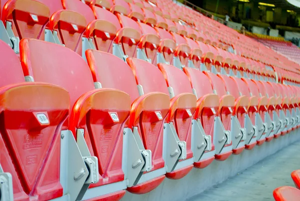 Assentos do estádio de futebol — Fotografia de Stock