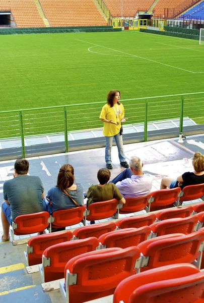 Excursion on the soccer pitch — Stock Photo, Image
