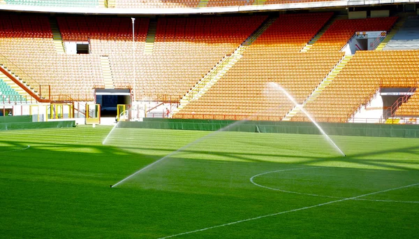 Parcela de footbal bajo el agua — Foto de Stock