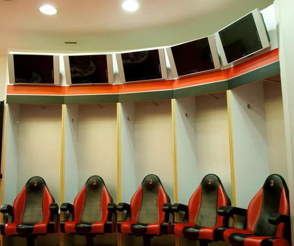 Changing room of AC Milan — Stock Photo, Image
