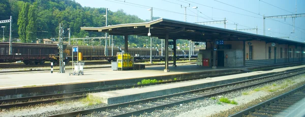 Железнодорожная станция — стоковое фото
