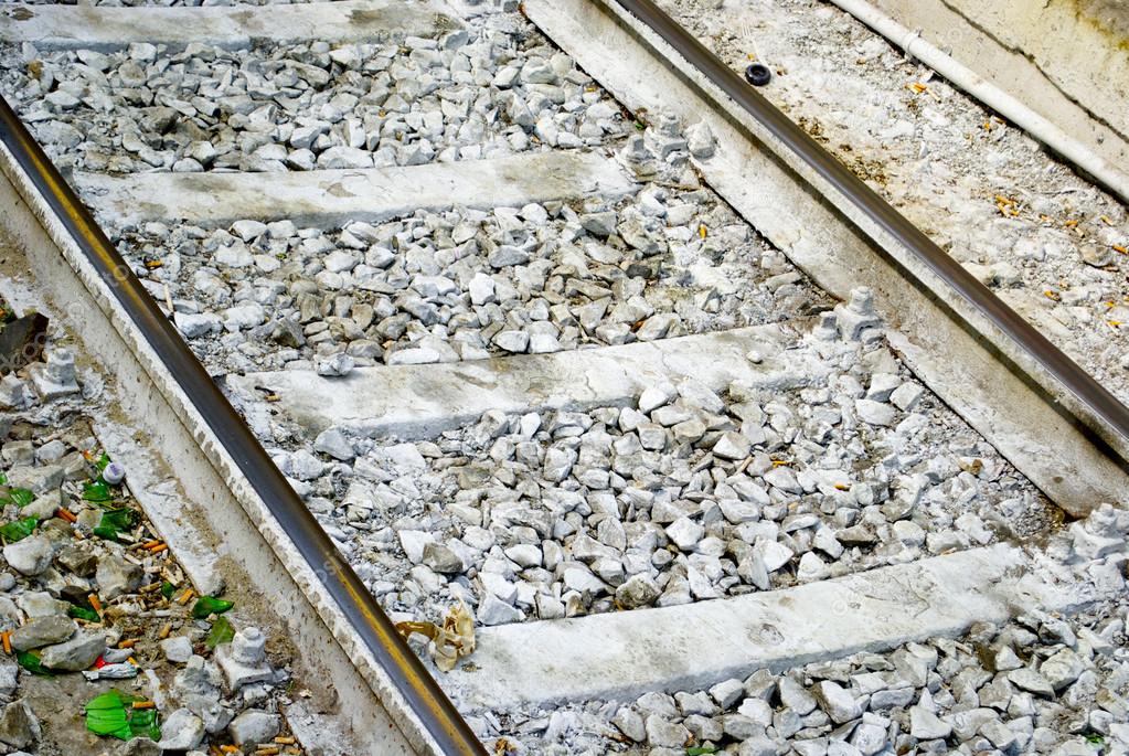 Rails on white