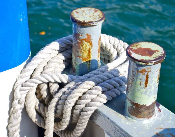 Cuerda en el barco — Foto de Stock