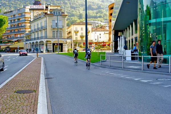 Radrennen in der Schweiz — Stockfoto