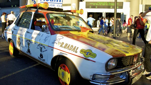 Real Madrid decorative car — Stock Photo, Image