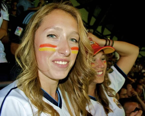 Mädchen im Stadion — Stockfoto