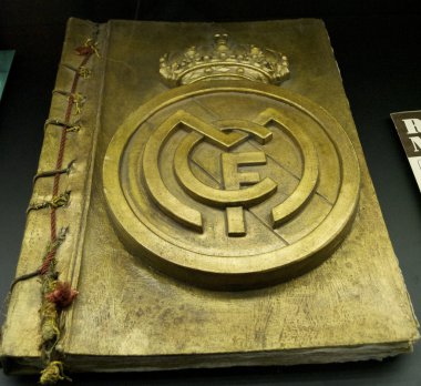 Historical golden book of Real Madrid clipart