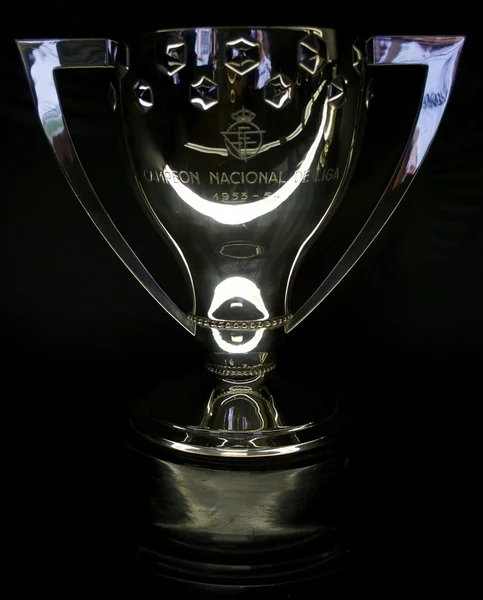 皇家马德里队的历史奖杯 — 图库照片