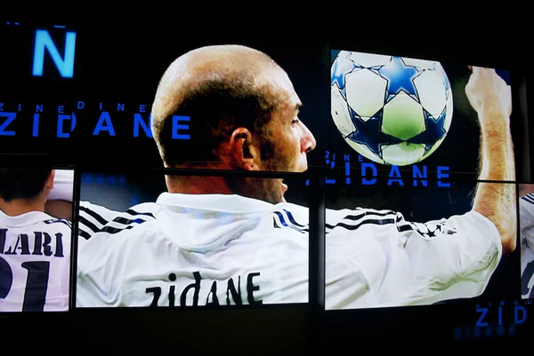 Zidane, deel van de echte geschiedenis van madrid — Stockfoto