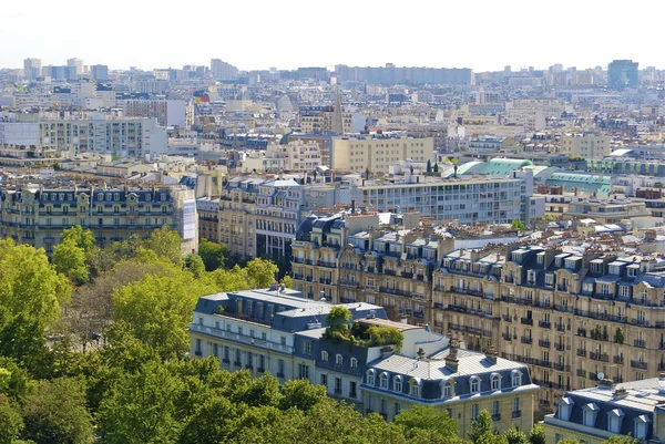 Utsikt över Paris från Eiffeltornet — Stockfoto