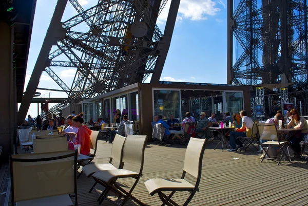 Restaurant on the first floor of the Eiffel tower — Stock Photo, Image