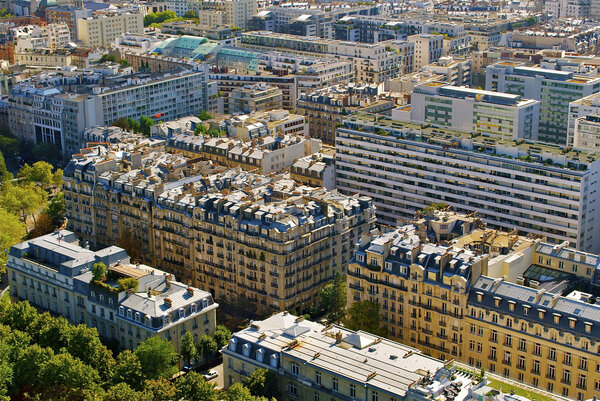 View of the city of Paris, France