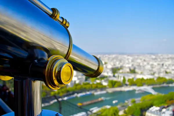 Telescoop over Parijs, Frankrijk — Stockfoto