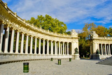 Madrid, İspanya retiro park Merkezi Meydanı