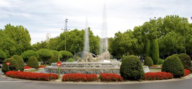 Fountain park, madrid, İspanya