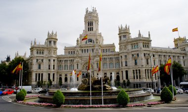 Postane Madrid plaza de cibeles Meydanı Binası