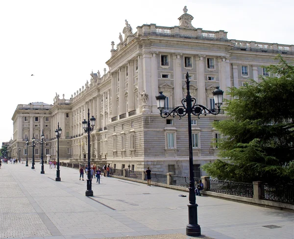 Palacio real, Królewski pałac, Madryt — Zdjęcie stockowe