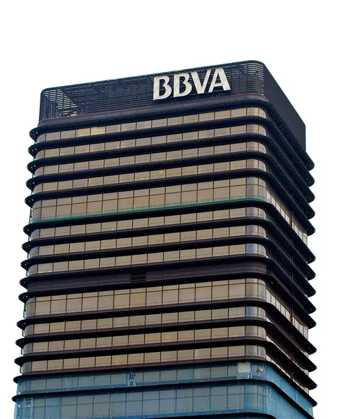 BBVA вежі в Мадриді, Іспанія — стокове фото
