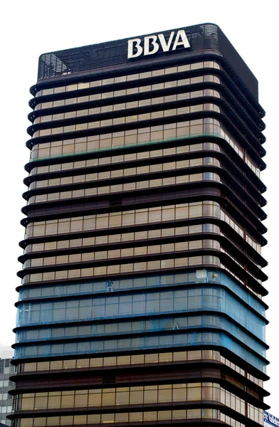 在马德里，西班牙对外银行塔 — 图库照片