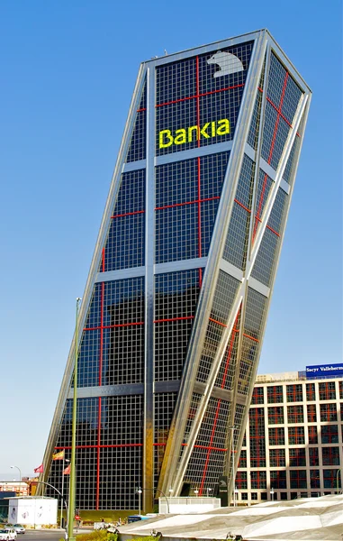 The Puerta de Europa towers (Gate of Europe) in Madrid, Spain — Stock Photo, Image