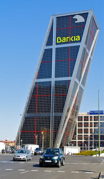 The Puerta de Europa towers (Gate of Europe) in Madrid, Spain — Stock Photo, Image