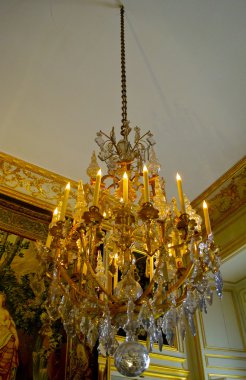 CASTLE FONTAINEBLEAU, ÎLE-DE-FRANCE, FRANCE: Image is taken inside of the Palace of Fontainebleau