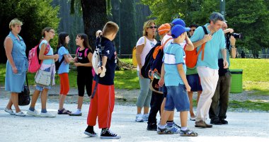 bir turist grubu