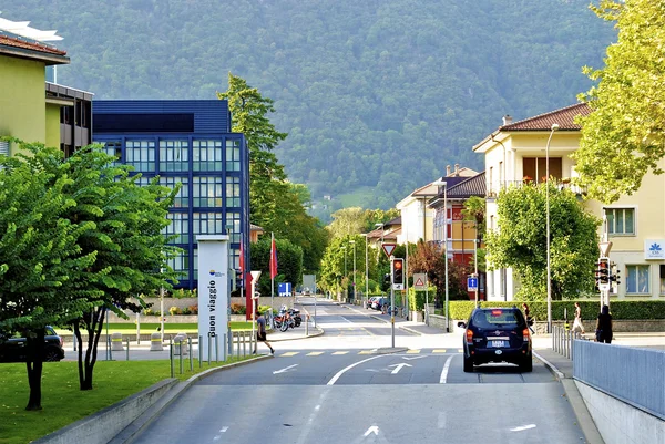 Bellinzona, İsviçre sokaklarında — Stok fotoğraf