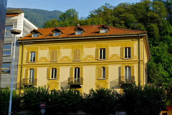 Építészet, Bellinzona, Svájc — Stock Fotó