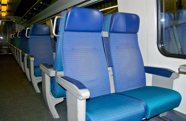 Seats in the train of SBB, Swiss railway company — Stock Photo, Image