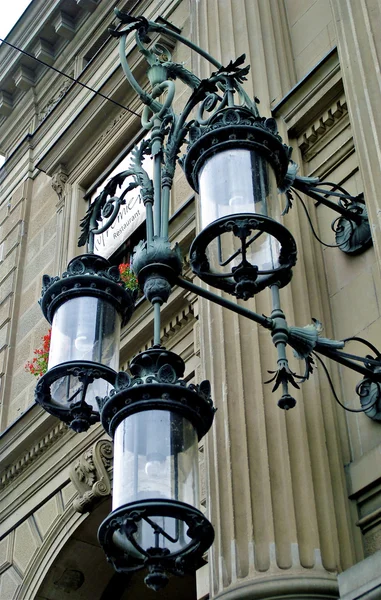 Lamps at the railway station Zurich HB, Switzerland — Stock Photo, Image