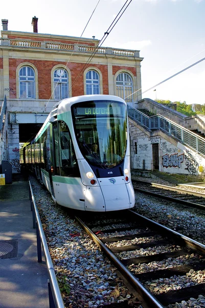 Villamos T2, Paris, Franciaország — Stock Fotó