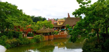disneyland dekoratif restoranda görünümünü