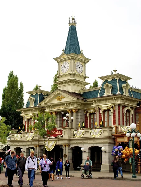 City hall clock tower — Stock Photo, Image