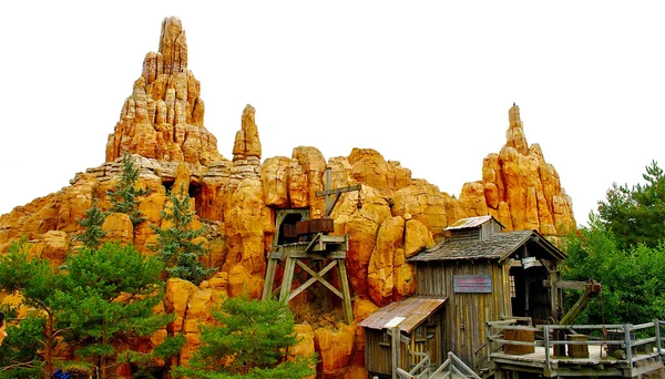 Disneyland mountain decoration — Stock Photo, Image