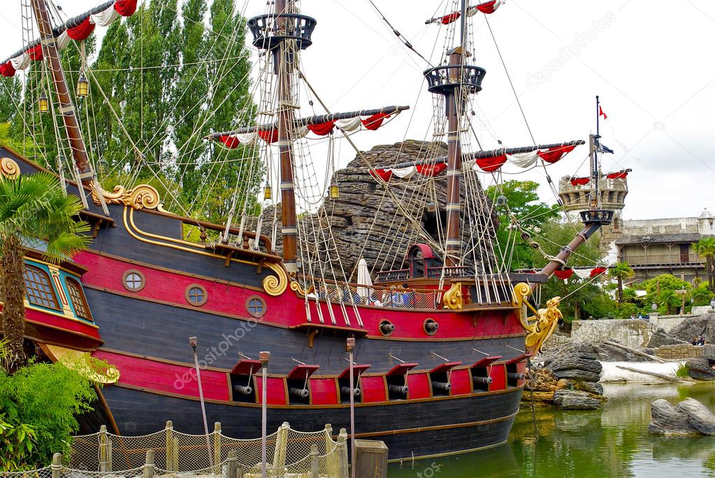 stock photo captain hooks pirate ship
