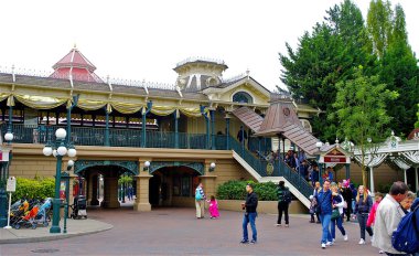 disneyland'ın panoramik görünümünde