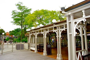Decorative pier in the Disneyland