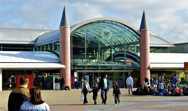 Párizs-Disneyland railway station — Stock Fotó