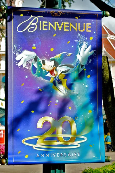 Goofy en un póster de bienvenida — Foto de Stock