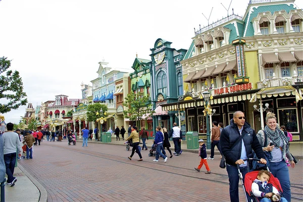 Calle principal del Disneylandia — Foto de Stock