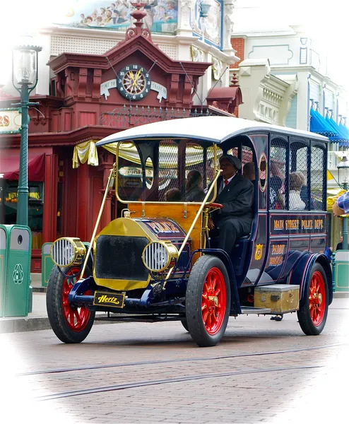 Main street police car — Stock Photo, Image