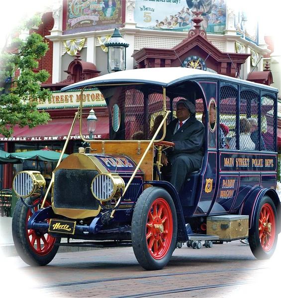 Main street police car — Stock Photo, Image