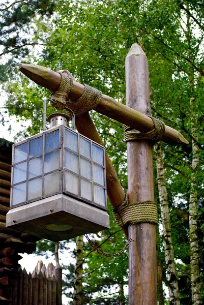 Lamp post in the Frontierland — Stock Photo, Image
