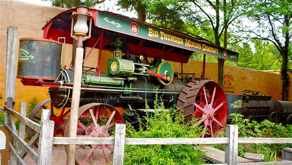 Locomotief in de frontierland — Stockfoto