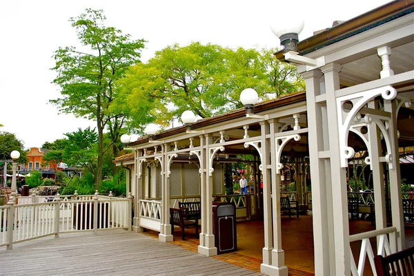 Decorative pier in the Disneyland — Stockfoto